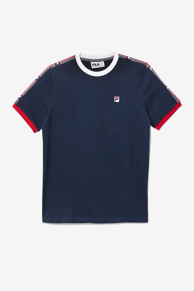 Fila Zale T-Shirt Navy - Mens - 26019KORH